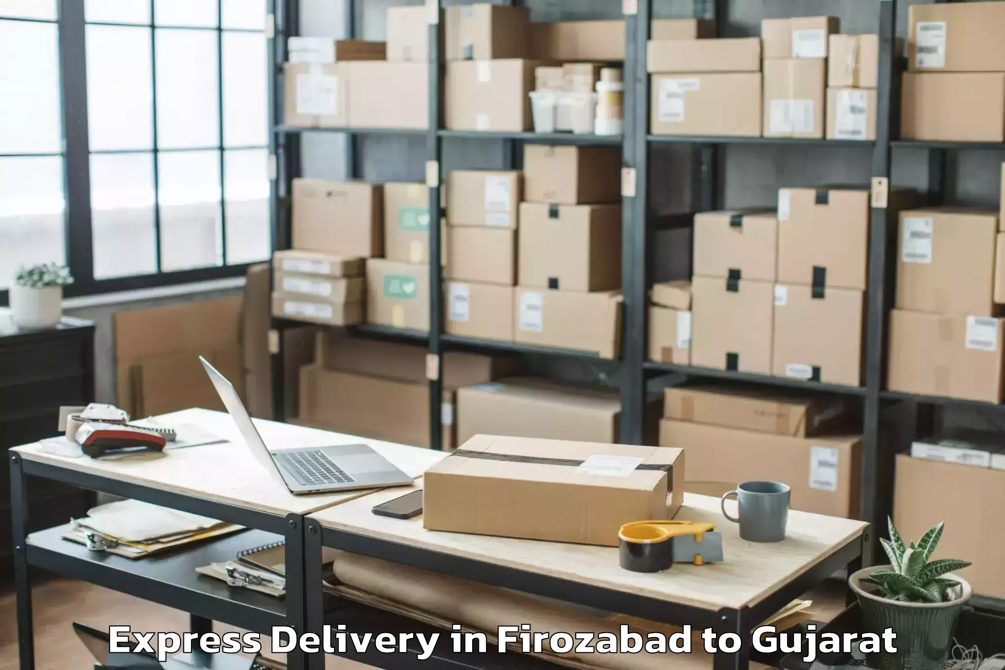 Reliable Firozabad to Shihori Express Delivery